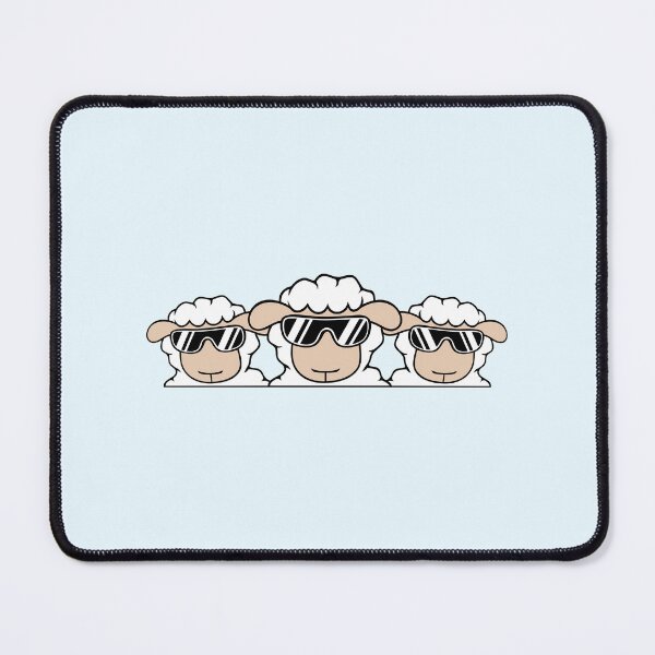 Item preview, 3 Dj Sheep Behind Fence Wall Sunglasses Friends designed and sold by shirt-o-mat.