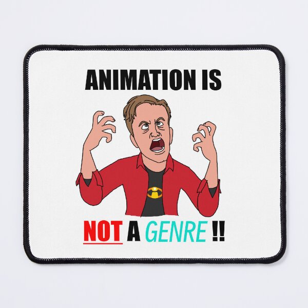 Item preview, Animation is not a genre! (dark text) designed and sold by CreationCasket.