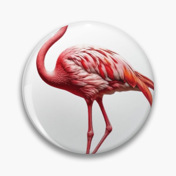 Item preview, Pink Flamingo with Vibrant Feathers on Solid Black Background designed and sold by Creative88Art.