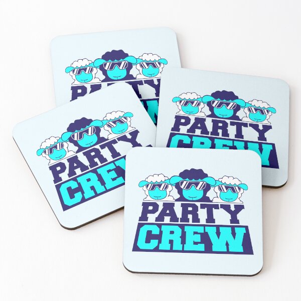 Item preview, 3 Party Crew DJ Sheep Cool Sunglasses Friends Team designed and sold by shirt-o-mat.