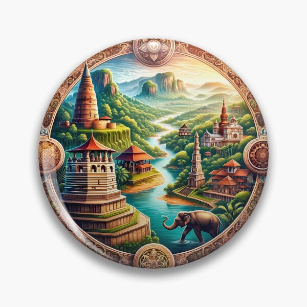 Item preview, Serene Lush Sri Lanka - Stamp designed and sold by StampGPT.