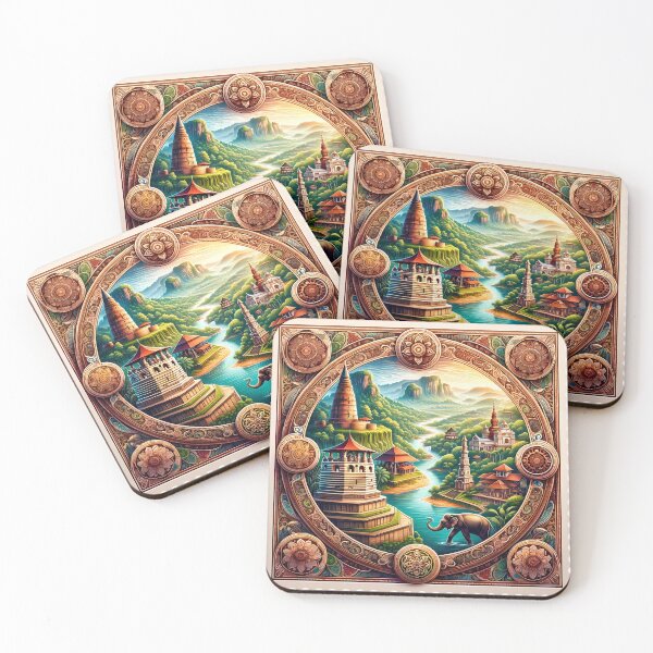 Item preview, Serene Lush Sri Lanka - Stamp designed and sold by StampGPT.