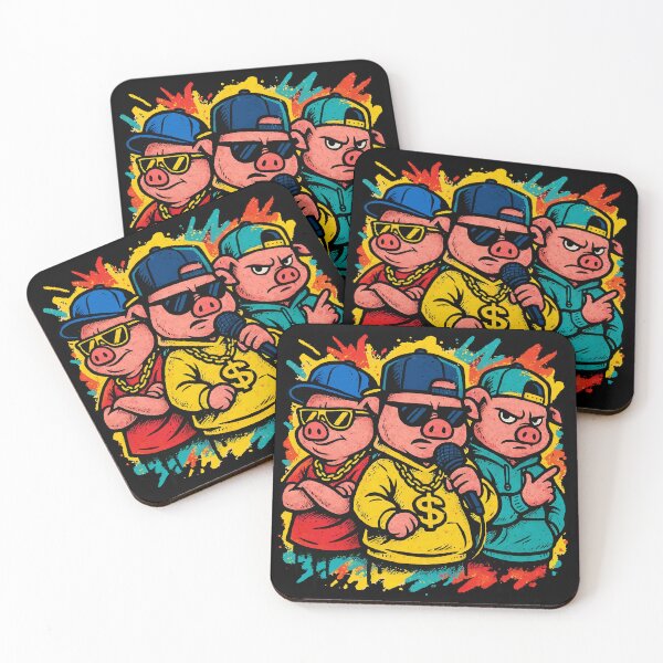 Item preview, Three Little Pigs Rap - Gangsta Pigs designed and sold by FoRes-Art.