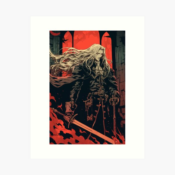 Item preview, Alucard Lord of Darkness Castlevania designed and sold by AnimeArsenalPrints.