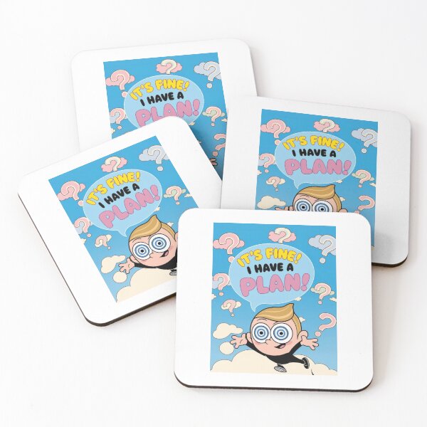 Item preview, Optimistically Delusional – Funny Cute Cartoon Design with Spiraling Eyes & Rainbow Text designed and sold by TheCreativeVLT.