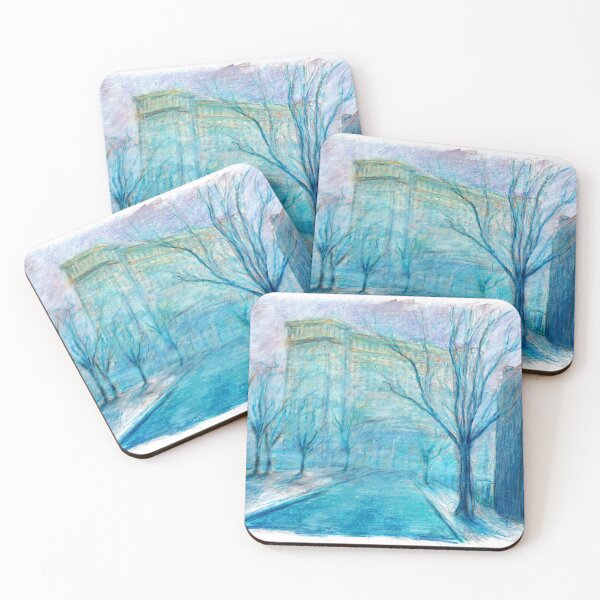 Item preview, Michigan Central Station - Winter Night designed and sold by Anthony J. Powers.