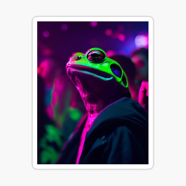 Item preview, Rave Frog designed and sold by The Neon Pastel.