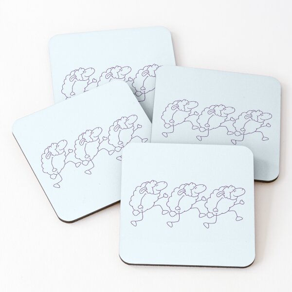 Item preview, Three Sheep Go Happy Proud 3 Friends Team Dance designed and sold by shirt-o-mat.
