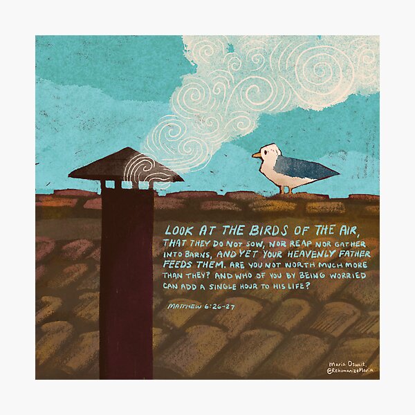 Item preview, His Eye Is On the Seagull designed and sold by Maria Oswalt.