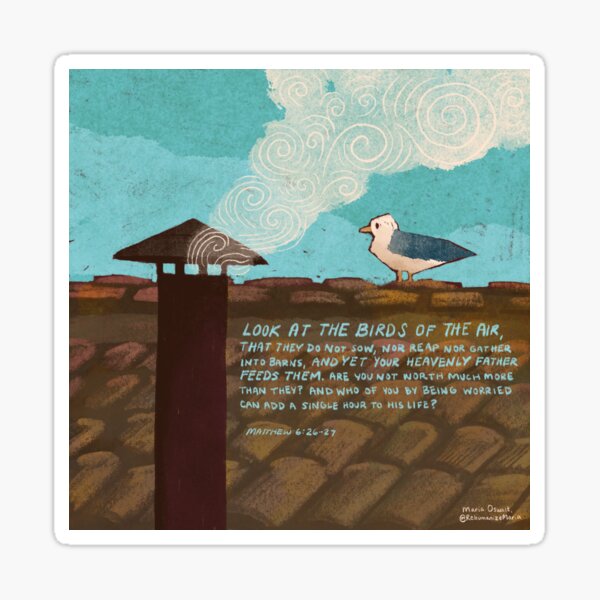 Item preview, His Eye Is On the Seagull designed and sold by Maria Oswalt.