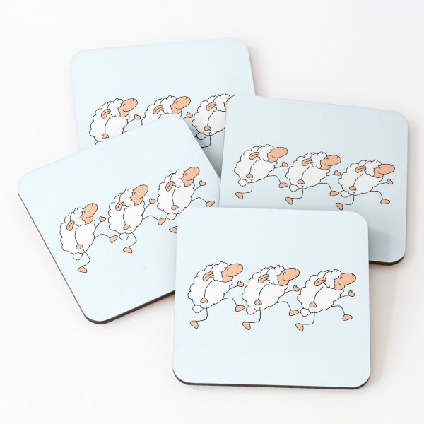 Item preview, Three Sheep Go Happy Proud 3 Friends Team Dance designed and sold by shirt-o-mat.