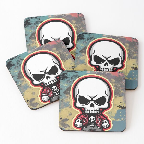 Item preview, Edgy Little Skull Dude designed and sold by The Neon Pastel.