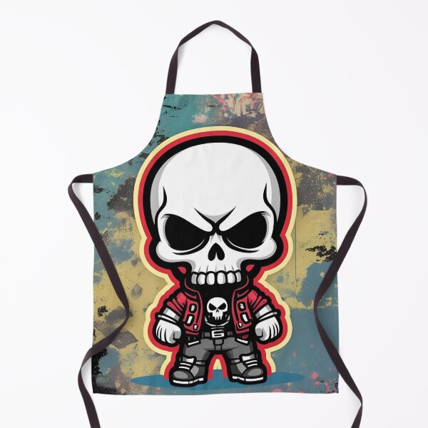 Item preview, Edgy Little Skull Dude designed and sold by The Neon Pastel.