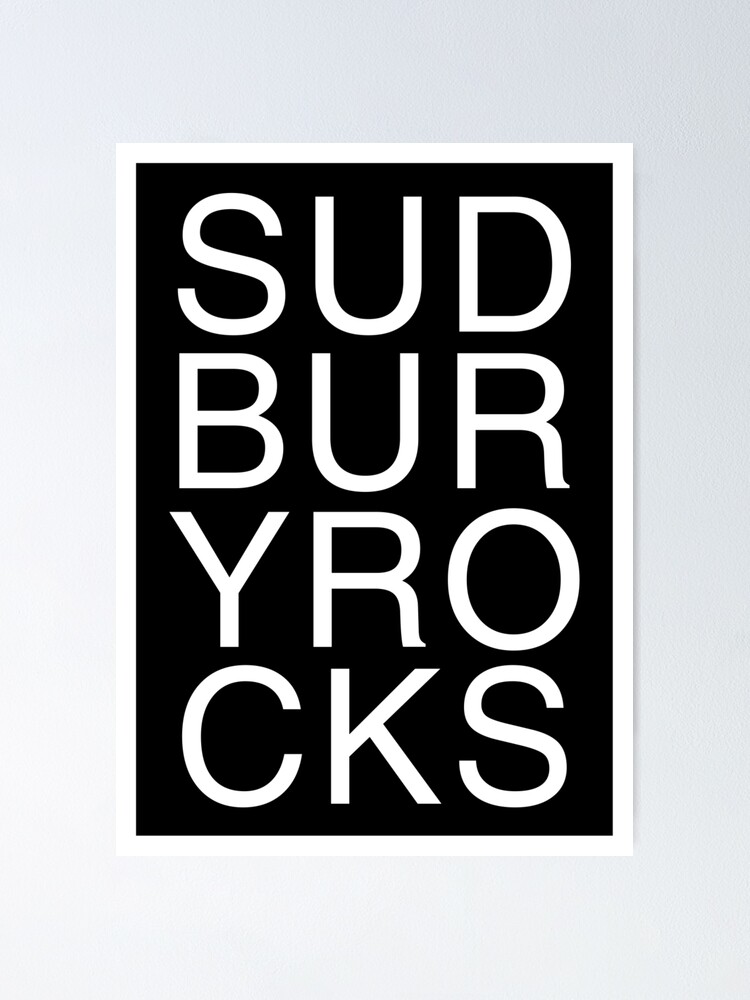 sudbury-rocks-minimalist-tshirt-design-poster-for-sale-by