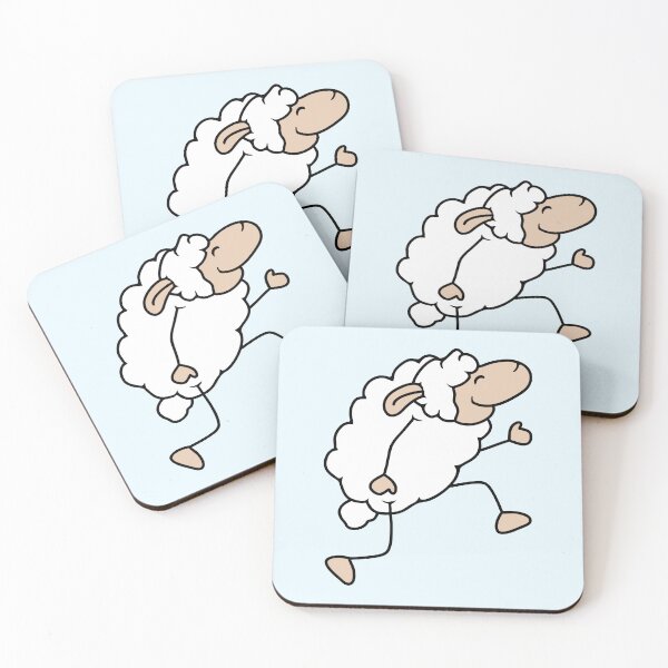 Item preview, Sheep Walking Happy Proud Dancing Walking Walking designed and sold by shirt-o-mat.
