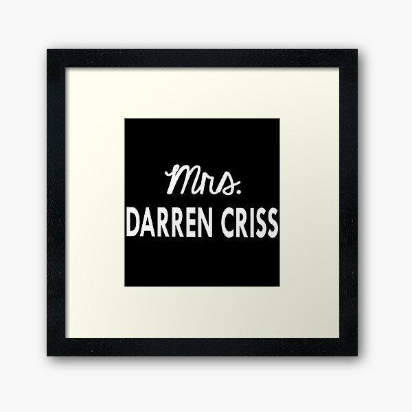 Item preview, Mrs Darren Criss designed and sold by Sasya.