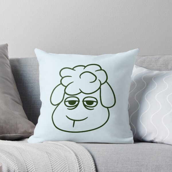 Item preview, Sheep Tired Bored Empty Look Head Face Unhappy Sad designed and sold by shirt-o-mat.