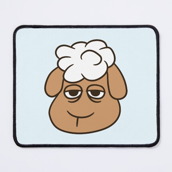 Item preview, Sheep Tired Bored Empty Look Head Face Unhappy Sad designed and sold by shirt-o-mat.