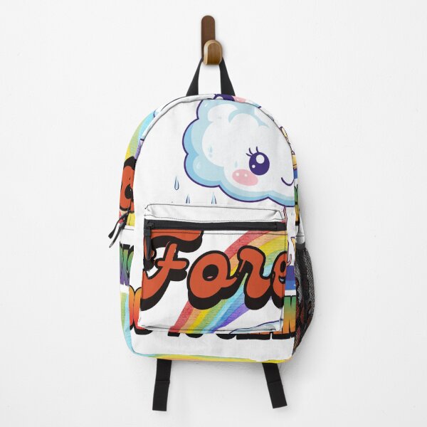 Item preview, Forecast: 100% Chance of Smiles – Cute Rainy Day Camper Art designed and sold by RoadNesters.