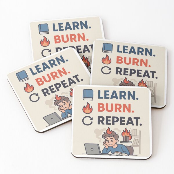 Item preview, Learn. Burn. Repeat. designed and sold by Cuckoo Parrot.