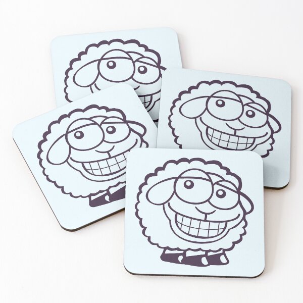 Item preview, Sheep Grin Looks Stupid Cheeky Smile Happy Funny designed and sold by shirt-o-mat.