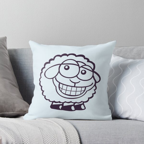 Item preview, Sheep Grin Looks Stupid Cheeky Smile Happy Funny designed and sold by shirt-o-mat.