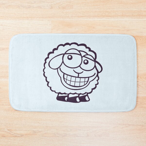 Item preview, Sheep Grin Looks Stupid Cheeky Smile Happy Funny designed and sold by shirt-o-mat.