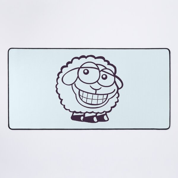 Item preview, Sheep Grin Looks Stupid Cheeky Smile Happy Funny designed and sold by shirt-o-mat.