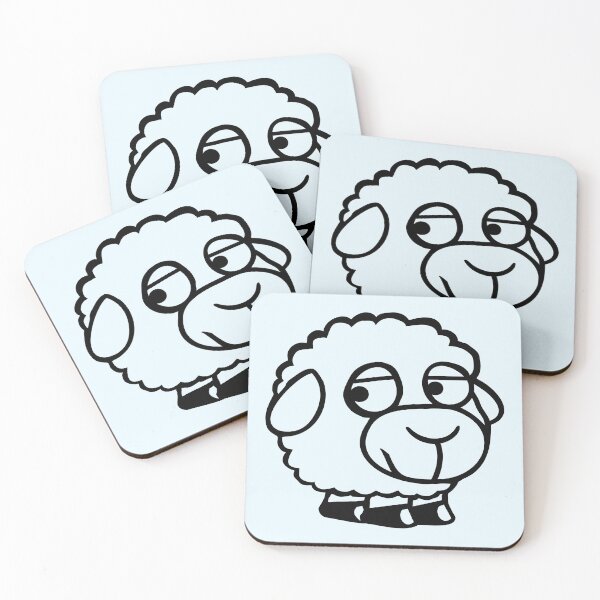 Item preview, Sheep Sad Shy Introverted Unhappy Look Sideways designed and sold by shirt-o-mat.