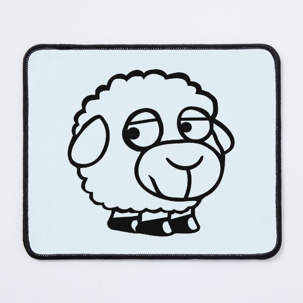 Item preview, Sheep Sad Shy Introverted Unhappy Look Sideways designed and sold by shirt-o-mat.
