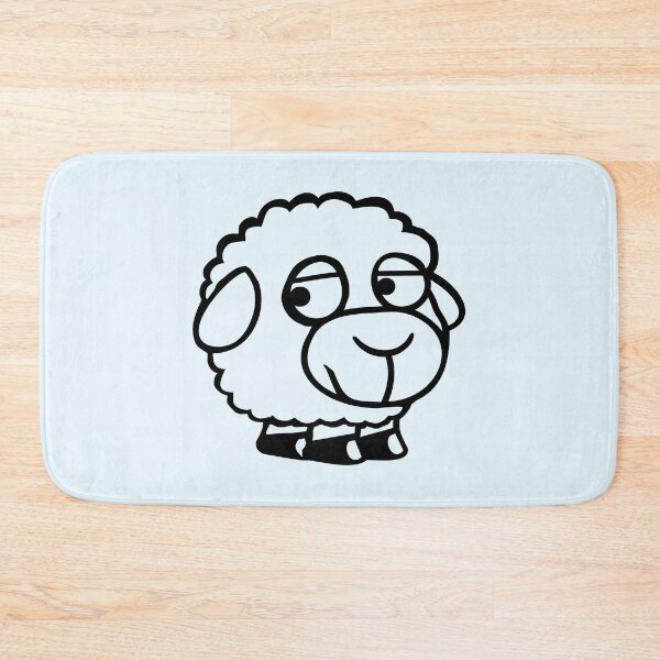 Item preview, Sheep Sad Shy Introverted Unhappy Look Sideways designed and sold by shirt-o-mat.