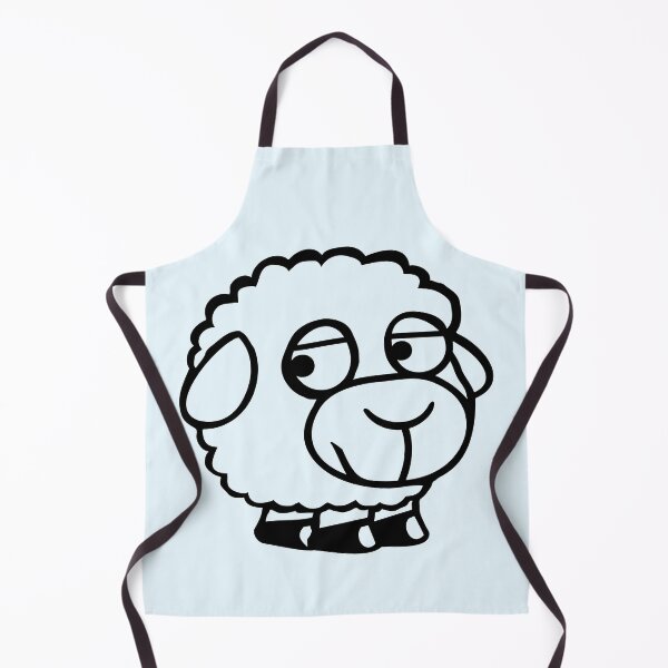 Item preview, Sheep Sad Shy Introverted Unhappy Look Sideways designed and sold by shirt-o-mat.