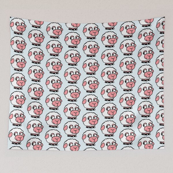 Item preview, Sheep Sad Shy Introverted Unhappy Look Sideways designed and sold by shirt-o-mat.