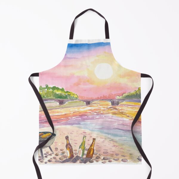 Item preview, Barbecue with Friends by Isar River in Munich designed and sold by artshop77.