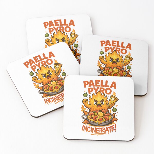 Item preview, Paella Pyro – Spanish Food Monster with Kawaii Kaiju Energy designed and sold by Snackwear Apparel.