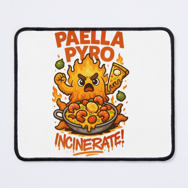 Item preview, Paella Pyro – Spanish Food Monster with Kawaii Kaiju Energy designed and sold by Snackwear Apparel.