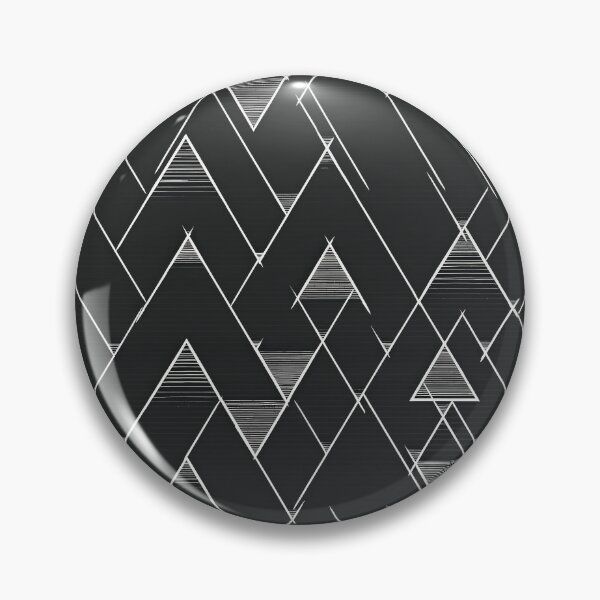 Item preview, Geometric Line Art Pattern with Abstract Triangles designed and sold by Retrocranio.