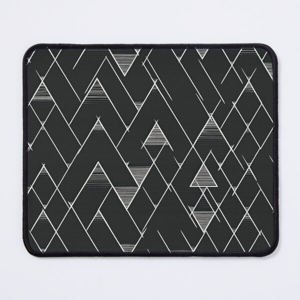 Item preview, Geometric Line Art Pattern with Abstract Triangles designed and sold by Retrocranio.