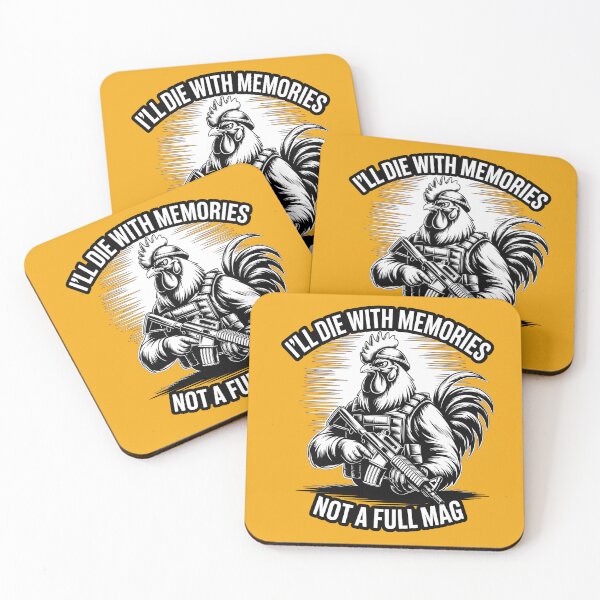 Item preview, I'll Die With Memories Not A Full Mag rooster designed and sold by Printed Mistakes.