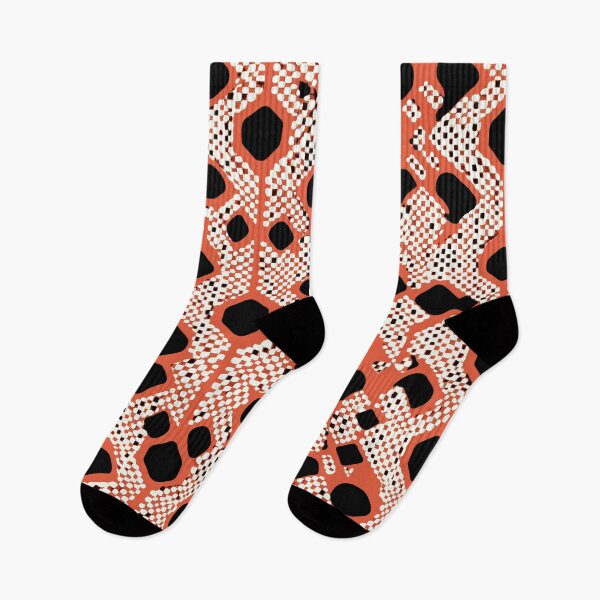 Item preview, Retro Pixel Snake Skin Pattern in Red and Black designed and sold by Retrocranio.
