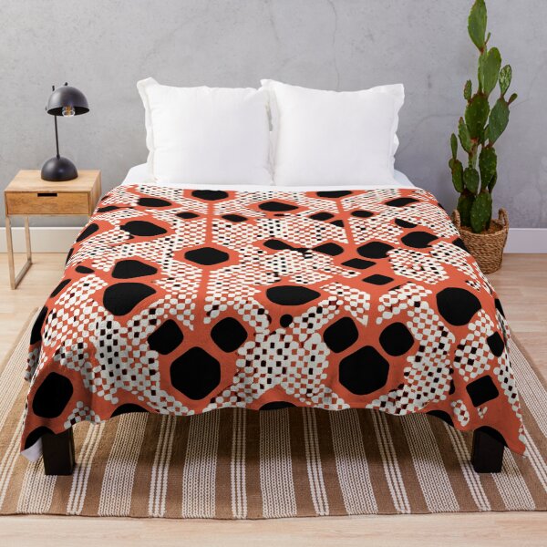 Item preview, Retro Pixel Snake Skin Pattern in Red and Black designed and sold by Retrocranio.