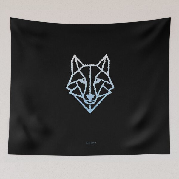 Item preview, Wolf "Canis Lupus" Minimalistic Geometric Illustration (Black) designed and sold by ArsArtificia.