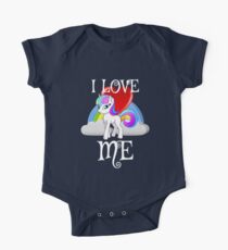 I Love Me for People or yourself Shirt Unicorn Rainbow Gift One Piece - Short Sleeve
