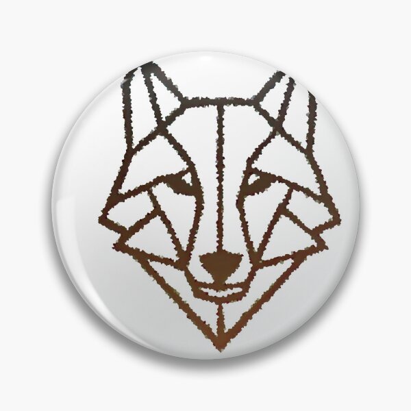 Item preview, Wolf "Canis Lupus" Minimalistic Geometric Illustration (White) designed and sold by ArsArtificia.