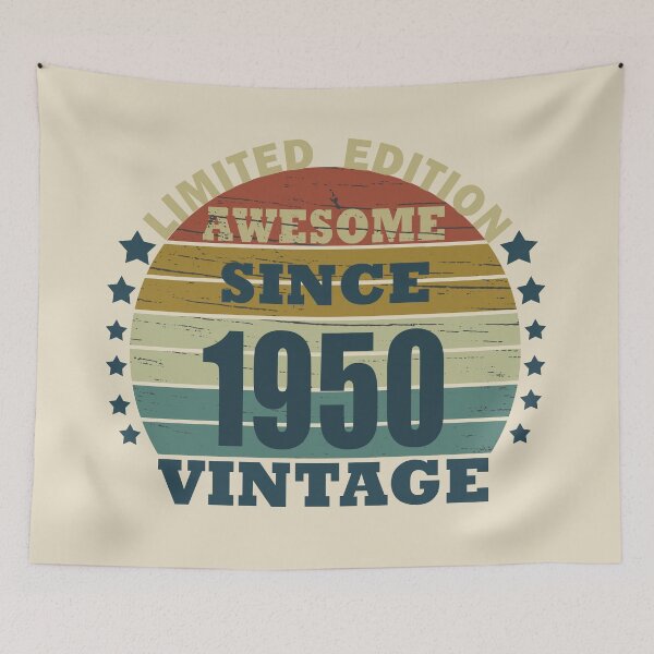 Item preview, Born in 1950 vintage 75th birthday designed and sold by Alexaltay.