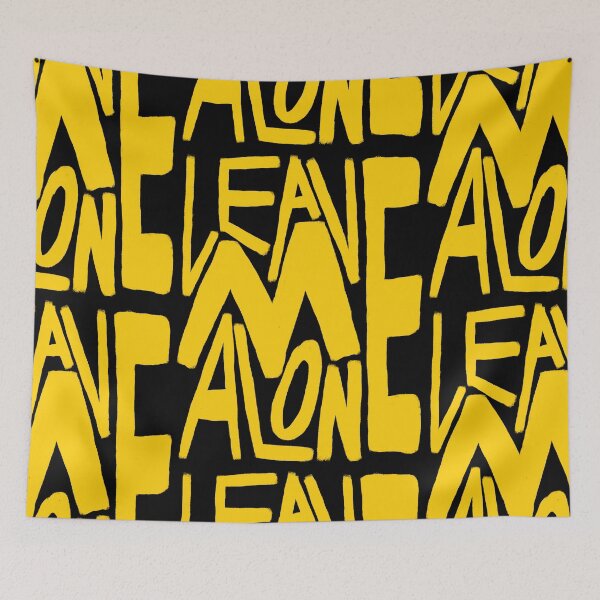 Item preview, Leave Me Alone Bold Yellow Typography  designed and sold by TheDreamerWren.