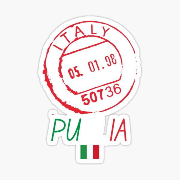 Item preview, Italy Puglia Postal Code designed and sold by freakystickey.
