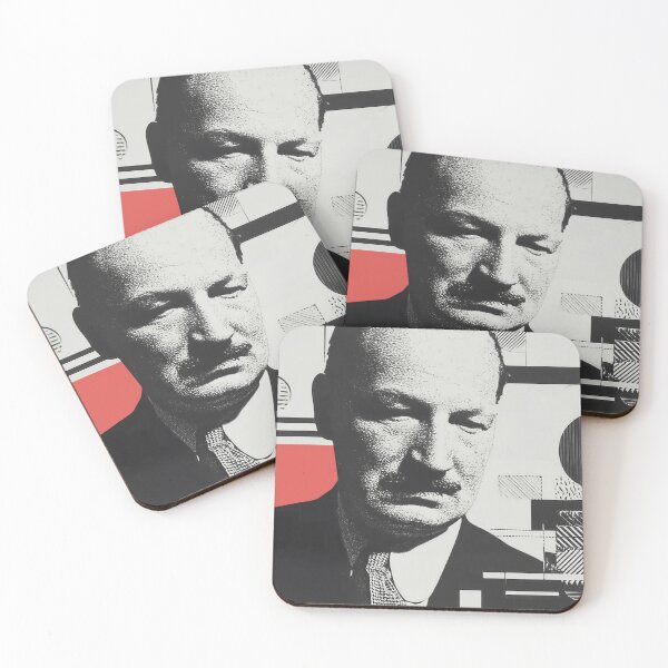 Item preview, Martin Heideggerd Bauhaus Pop Art Portrait with Geometric Abstract Elements designed and sold by Retrocranio.