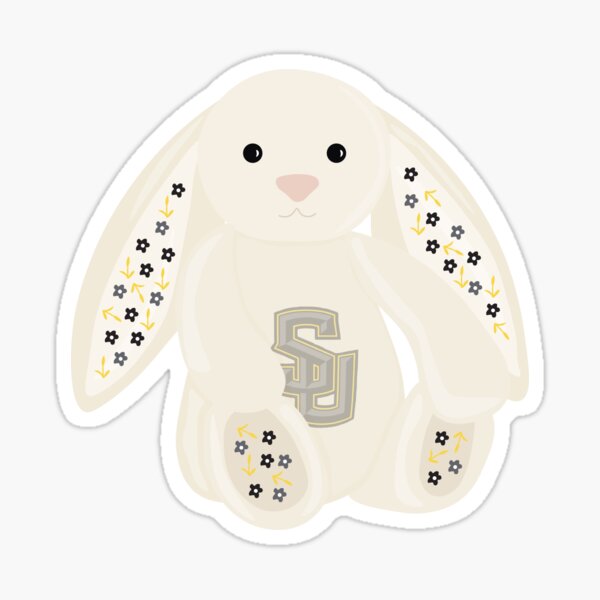 Item preview, Jellycat Southwestern University Bunny designed and sold by lo.design.co.