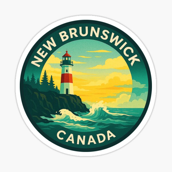 Item preview, New Brunswick Canada Vintage Travel  designed and sold by Thistle-TShop.
